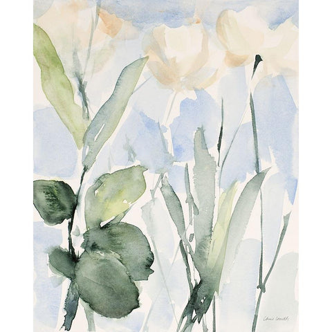 Dewey Wildflowers II White Modern Wood Framed Art Print by Loreth, Lanie