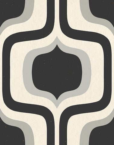 Interior Black Ornate Wood Framed Art Print with Double Matting by Piddix