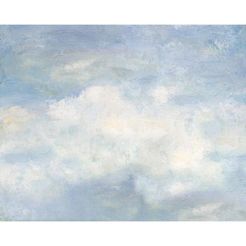 Clouds White Modern Wood Framed Art Print by Pinto, Patricia
