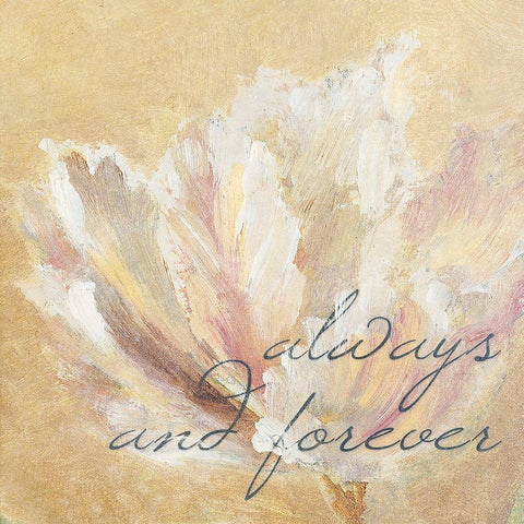 Always and Forever White Modern Wood Framed Art Print with Double Matting by Loreth, Lanie