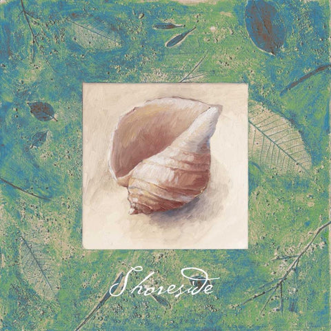 Shoreside White Modern Wood Framed Art Print with Double Matting by Loreth, Lanie