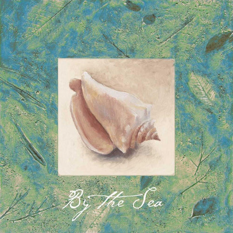 By the Sea White Modern Wood Framed Art Print with Double Matting by Loreth, Lanie