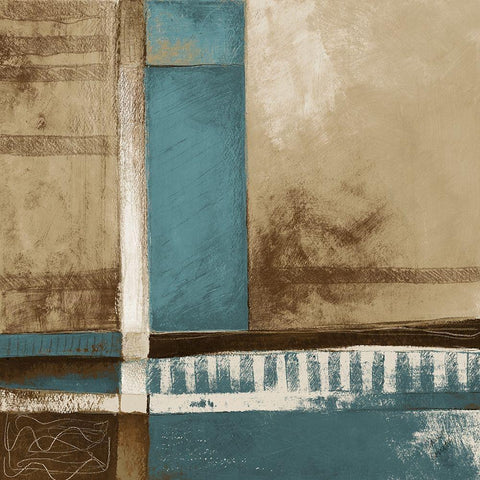 Simplicity I White Modern Wood Framed Art Print with Double Matting by Loreth, Lanie