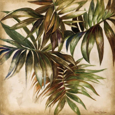 La Palmera I White Modern Wood Framed Art Print by Pinto, Patricia