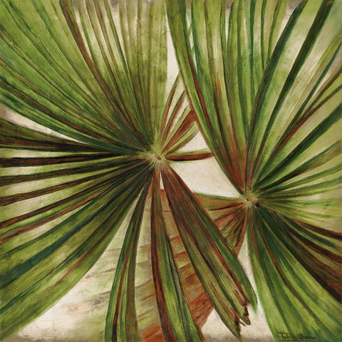 La Palmera IV Black Ornate Wood Framed Art Print with Double Matting by Pinto, Patricia