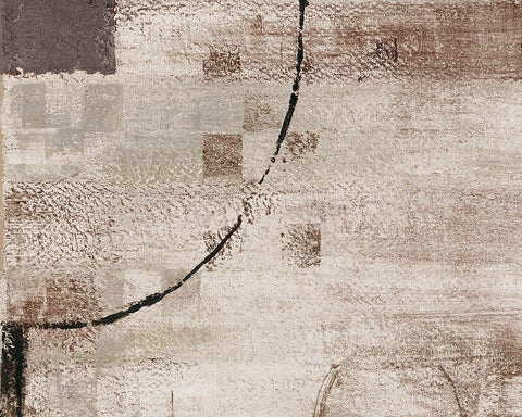 Tan Perception II White Modern Wood Framed Art Print with Double Matting by Loreth, Lanie