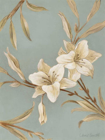 Serene Beauty II White Modern Wood Framed Art Print with Double Matting by Loreth, Lanie