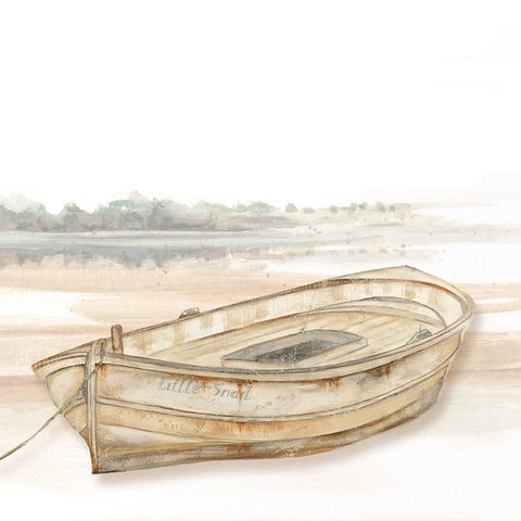 Little Snail Black Ornate Wood Framed Art Print with Double Matting by Pinto, Patricia