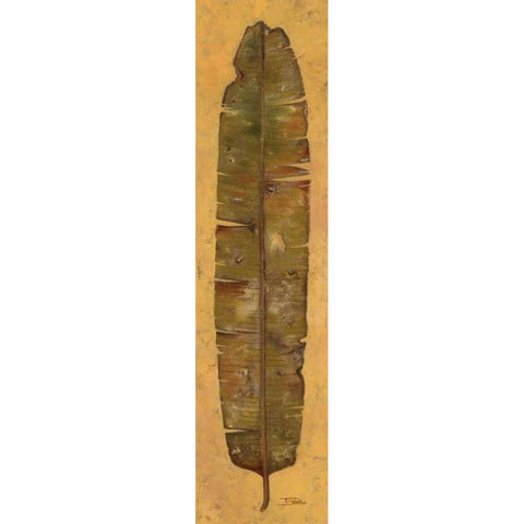 Banana Leaf II Black Modern Wood Framed Art Print by Pinto, Patricia