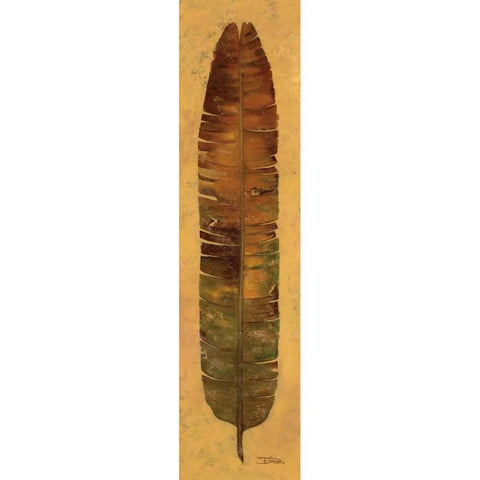 Banana Leaf III Black Modern Wood Framed Art Print by Pinto, Patricia