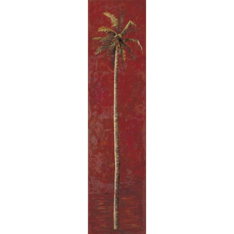 Red Palm III Black Modern Wood Framed Art Print by Pinto, Patricia
