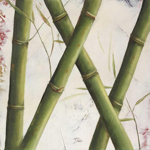 Bambosa Guadua I Gold Ornate Wood Framed Art Print with Double Matting by Pinto, Patricia