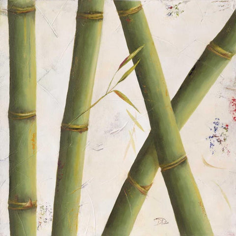 Bambosa Guadua III Black Ornate Wood Framed Art Print with Double Matting by Pinto, Patricia