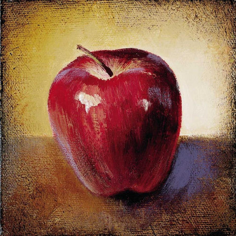 Apple White Modern Wood Framed Art Print by Loreth, Lanie