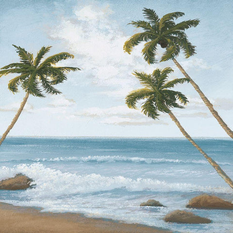 Atlantic II White Modern Wood Framed Art Print by Marcon, Michael