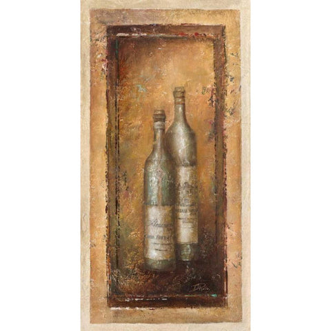 Serie Vino I Black Modern Wood Framed Art Print with Double Matting by Pinto, Patricia