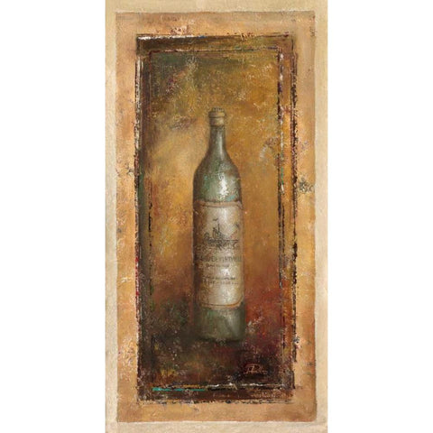 Serie Vino II Black Modern Wood Framed Art Print with Double Matting by Pinto, Patricia