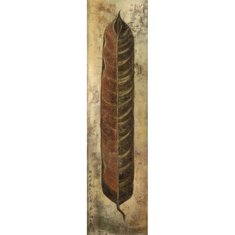 La Pluma I Gold Ornate Wood Framed Art Print with Double Matting by Pinto, Patricia