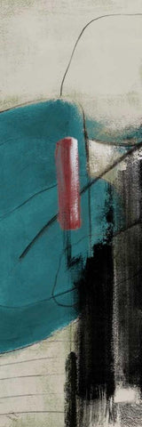 Night in the City II Black Ornate Wood Framed Art Print with Double Matting by Loreth, Lanie