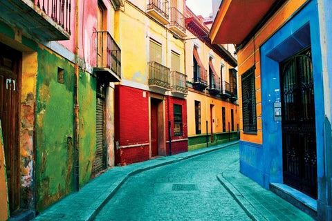 Granada Spain Black Ornate Wood Framed Art Print with Double Matting by Mabat, Ynon