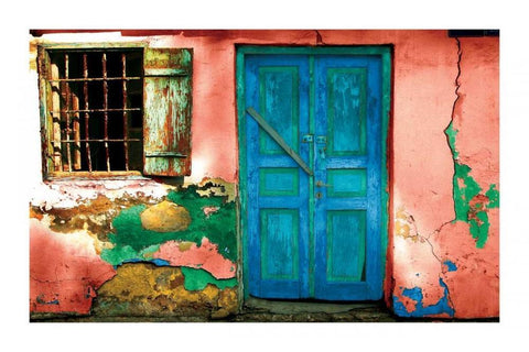 Tel Aviv I Black Ornate Wood Framed Art Print with Double Matting by Mabat, Ynon