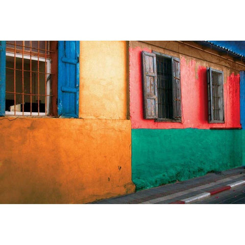 Tel Aviv II Black Modern Wood Framed Art Print by Mabat, Ynon