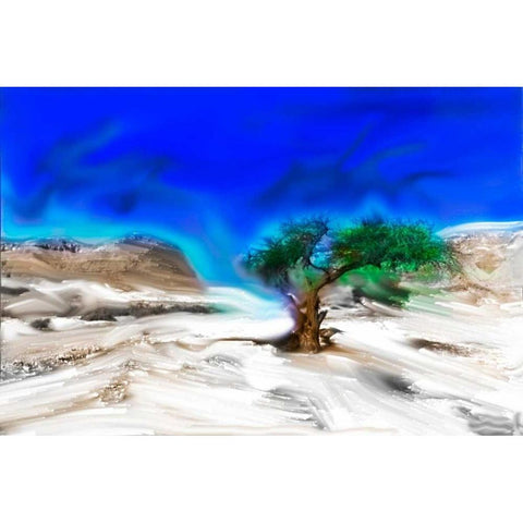 Trees Alive I Black Modern Wood Framed Art Print by Mabat, Ynon