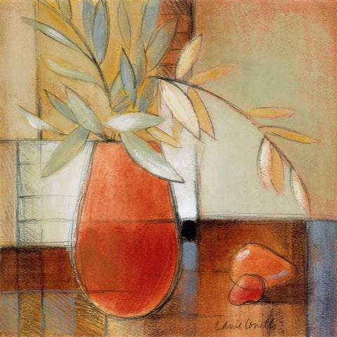 Afternoon Bamboo Leaves II Black Modern Wood Framed Art Print by Loreth, Lanie