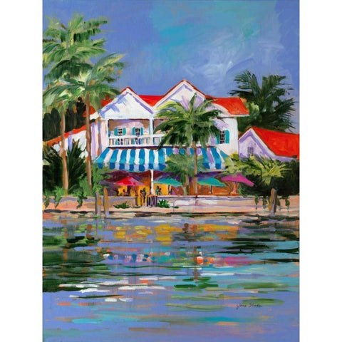 Beach Resort I Black Modern Wood Framed Art Print with Double Matting by Slivka, Jane