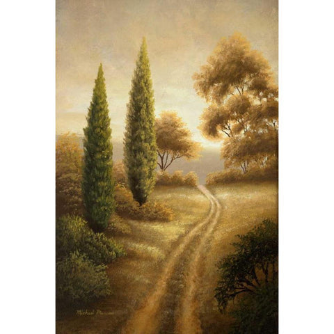Auburn II Black Modern Wood Framed Art Print by Marcon, Michael