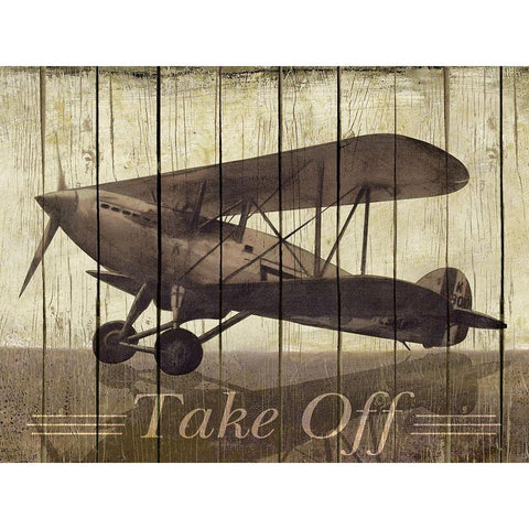 Take Off Gold Ornate Wood Framed Art Print with Double Matting by Pattinian, Merri