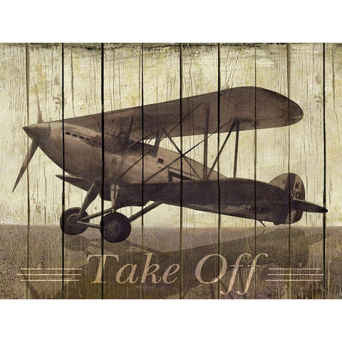 Take Off Black Modern Wood Framed Art Print by Pattinian, Merri