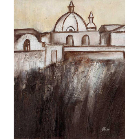 Old Cartagena II Black Modern Wood Framed Art Print with Double Matting by Pinto, Patricia