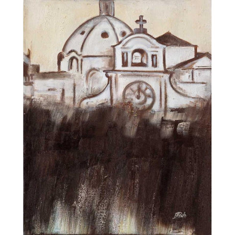 Old Cartagena IV Black Modern Wood Framed Art Print with Double Matting by Pinto, Patricia