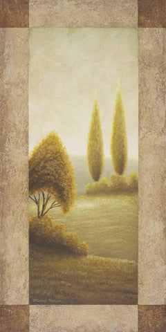Beyond Elgin I White Modern Wood Framed Art Print with Double Matting by Marcon, Michael