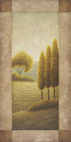 Beyond Elgin II White Modern Wood Framed Art Print with Double Matting by Marcon, Michael
