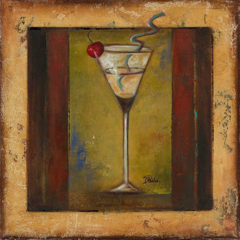 Coctelito III Gold Ornate Wood Framed Art Print with Double Matting by Pinto, Patricia