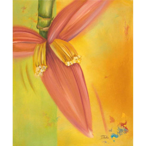 Exotica II Gold Ornate Wood Framed Art Print with Double Matting by Pinto, Patricia