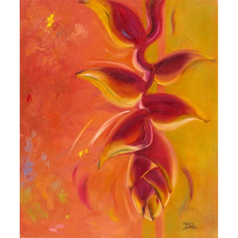 Exotica IV Gold Ornate Wood Framed Art Print with Double Matting by Pinto, Patricia