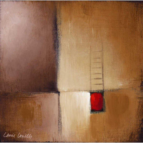 Chocolate Square I White Modern Wood Framed Art Print by Loreth, Lanie