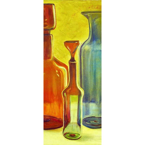 Murano Glass Panel I White Modern Wood Framed Art Print by Pinto, Patricia