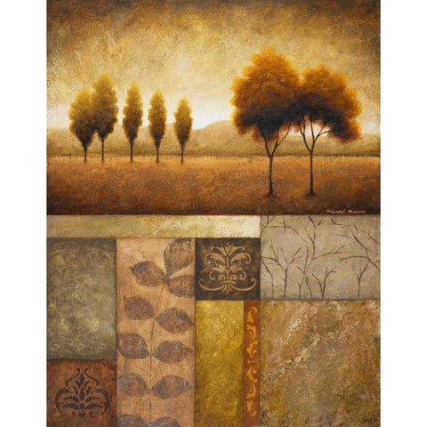 Plainview I Gold Ornate Wood Framed Art Print with Double Matting by Marcon, Michael