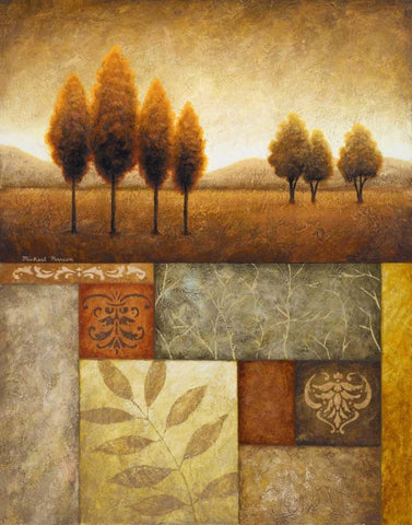 Plainview II Black Ornate Wood Framed Art Print with Double Matting by Marcon, Michael
