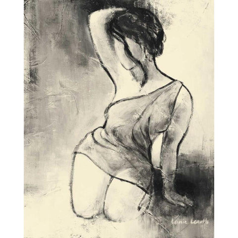 Figurative Woman II Black Modern Wood Framed Art Print by Loreth, Lanie