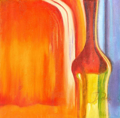 Color Glasses V White Modern Wood Framed Art Print with Double Matting by Pinto, Patricia