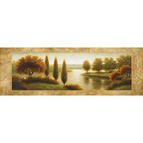 Rockford I White Modern Wood Framed Art Print by Marcon, Michael