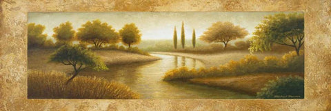 Rockford II White Modern Wood Framed Art Print with Double Matting by Marcon, Michael