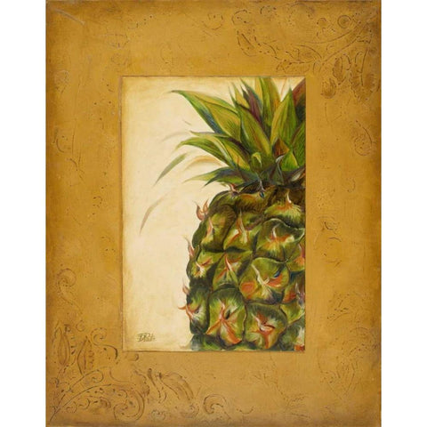 Media PiÃ±a I White Modern Wood Framed Art Print by Pinto, Patricia