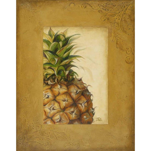 Media PiÃ±a II White Modern Wood Framed Art Print by Pinto, Patricia
