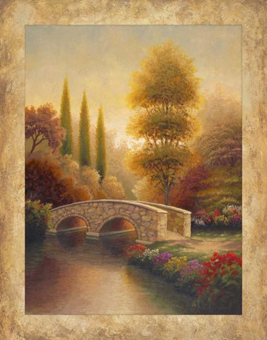 Into Viola Black Ornate Wood Framed Art Print with Double Matting by Marcon, Michael